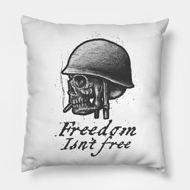 Freedom isnt Free Pillow by mattleckie