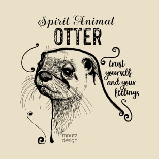 Spirit animal - Otter black T-Shirt