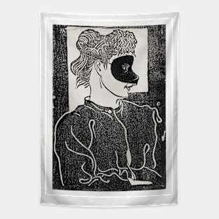 Masked woman (Gemaskerde vrouw) (c.1899) Tapestry