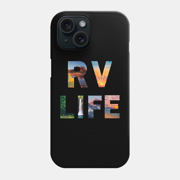 RV Life Camping Adventure Images Phone Case by Diesel Pusher Designs 