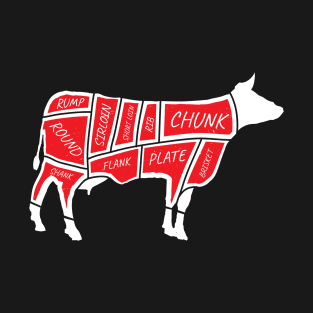 Beef Meat Cuts - Butcher BBQ Barbecue Grilling T-Shirt