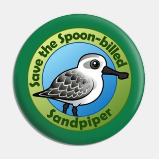 Save the Spoon-billed Sandpiper Pin