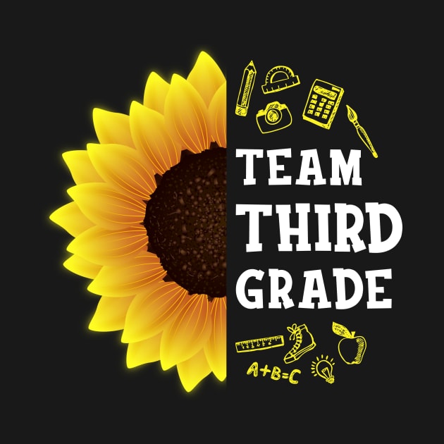 Straight into Third grade Back To School Sunflower by hardyhtud