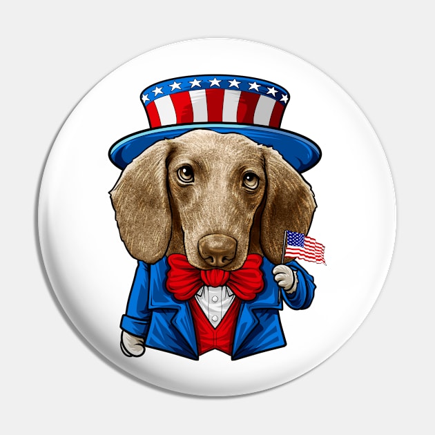 Fourth of July Dachshund Pin by whyitsme