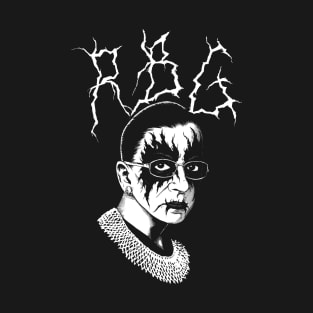 Black Metal Ruth Bader Ginsburg RBG 1 T-Shirt