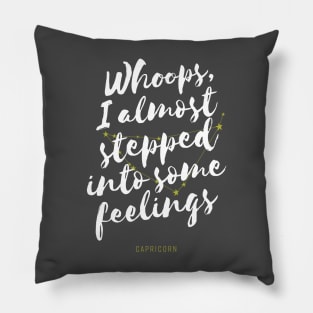 Capricorn Zodiac Funny Pillow