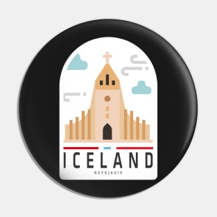 Reykjavik, Reykjavik Iceland, Reykjavik Island Sticker Pin