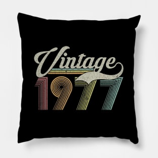 43 Years Old Vintage Retro Classic 1977 43rd Birthday Gifts43 Years Old Vintage Retro Classic 1977 43rd Birthday Gifts Pillow