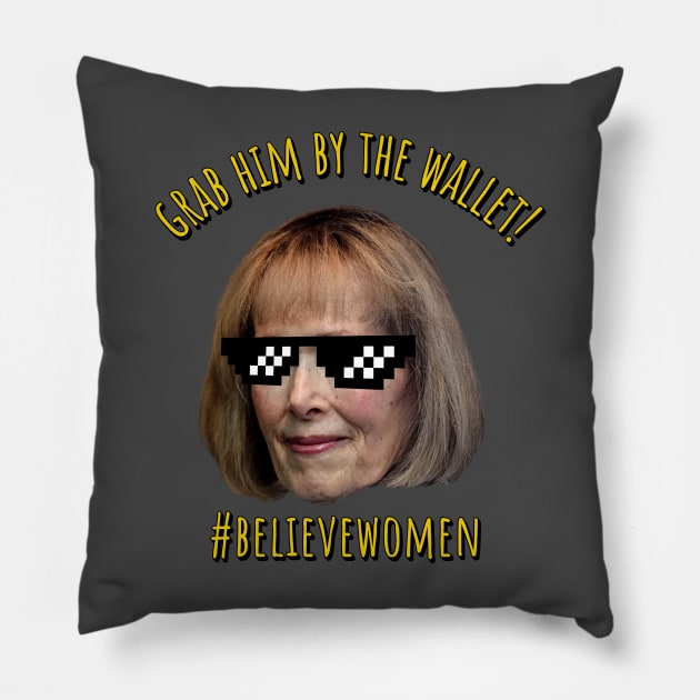 E. Jean Carroll Pillow by valentinahramov