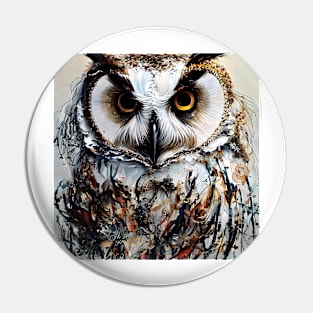 Portrait of owl Pin