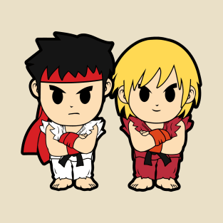 Ken and Ryu Street Fighter Chibi T-Shirt