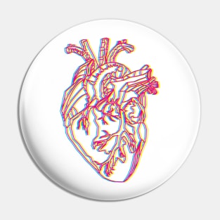 Distorted Heart Pin