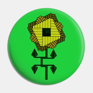 Sunflower - Geometric Abstract Pin