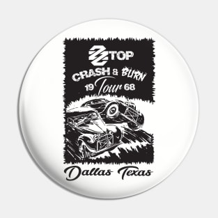 ZZ Top Crash & Burn Tour 1968 Pin