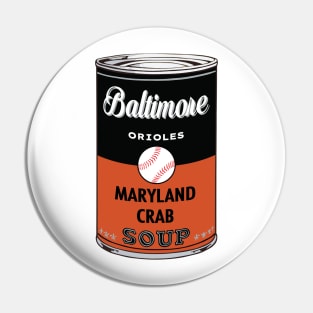 Baltimore Orioles Soup Can Pin
