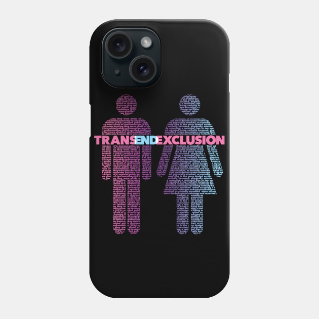 TransEndExclusion - Multicolor - No Border Phone Case by OutPsyder