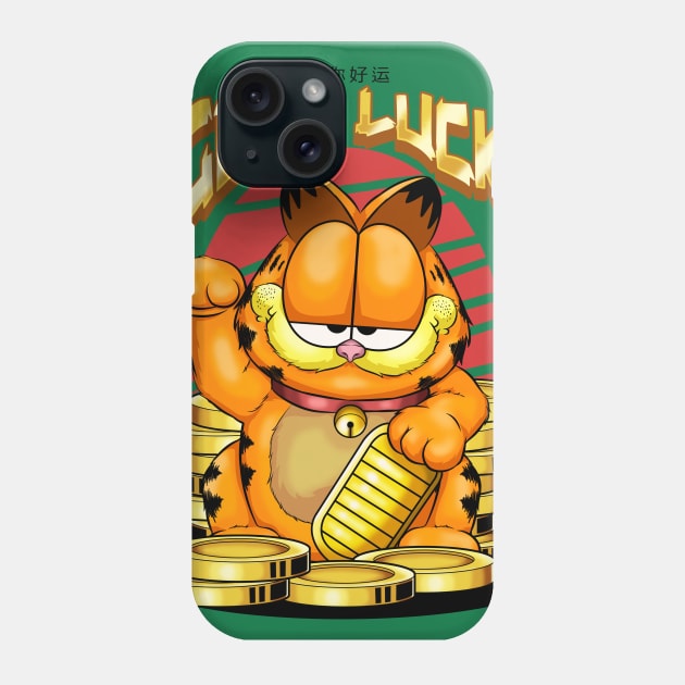 lucky kitten japan Phone Case by the house of parodies