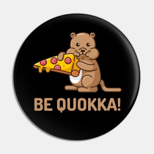 Quokka eats pizza Pin