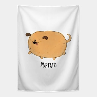 Puptato Cute Potato Puppy Pun Tapestry