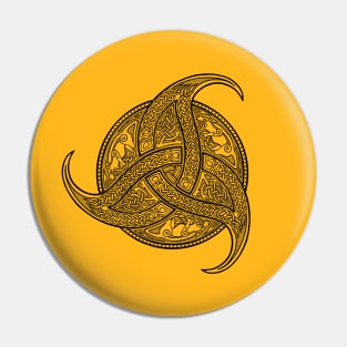 Trinity Knot - Line Art Pin