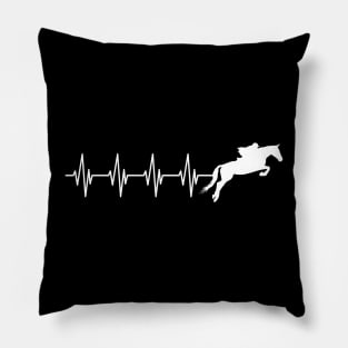 Equestrian Heartbeat Pillow