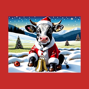 Santa Baby Cow T-Shirt