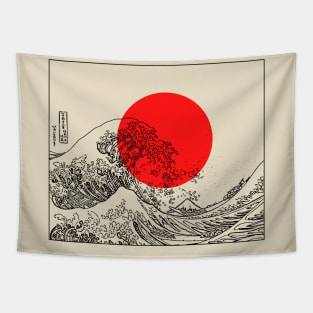 Japanese Wave Tapestry