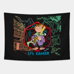 Li'l Game Boy with Background Tapestry