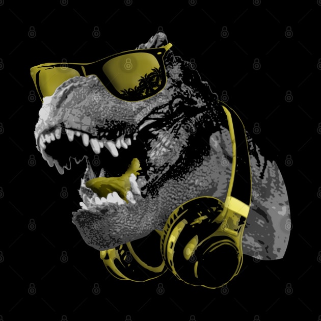 DJ Tyrannosaurus Bling by Nerd_art