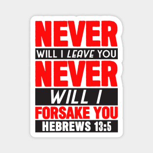 Hebrews 13:5 Magnet