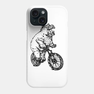 SEEMBO Hippopotamus Cycling Bicycle Bicycling Biking Bike Phone Case