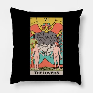 The Lovers Tarot Card - Witchy Magic Pillow