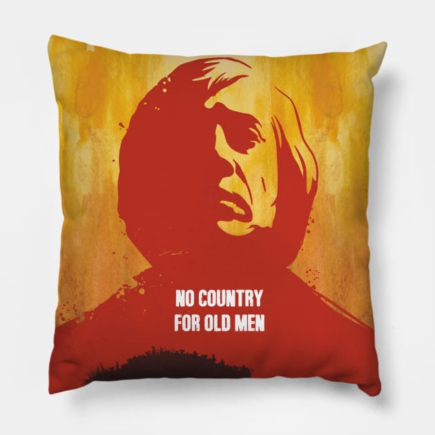 No Country for Old Men movie art inspired Pillow by 2ToastDesign