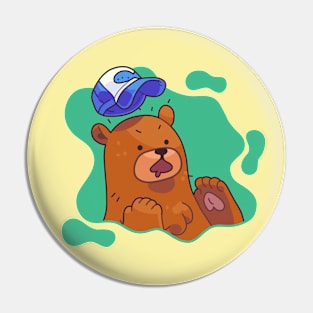 Shocked Bear Pin