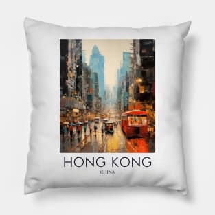 An Impressionist Painting of Hong Kong - China Pillow