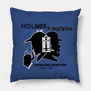 Holmes and Watson Pillow