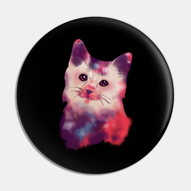 Cute Galactic Cat Space Exploration Kitten Pin by theperfectpresents