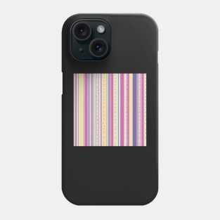 Cotton candy stripes pink and yellow Phone Case