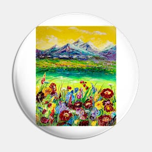 Alps. Meadow flowers Pin