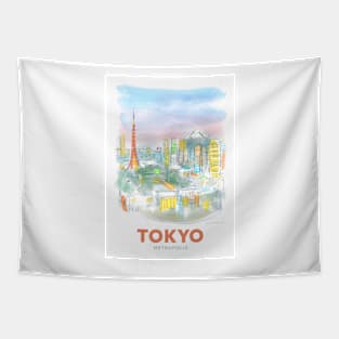 Tokyo Metropolis Art Tapestry