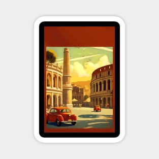 Vintage Travel Poster of the Italy Magnet