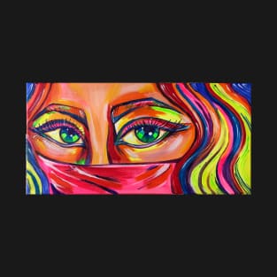 Colorful woman eyes painting T-Shirt