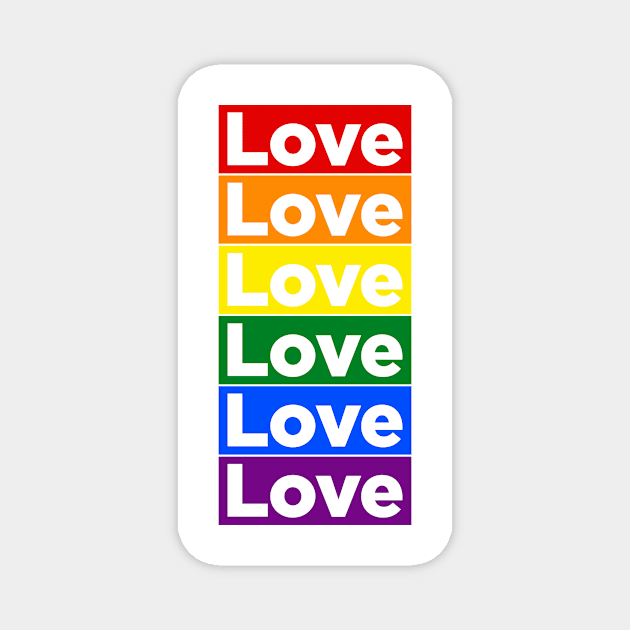 All kinds of love. Magnet by juliechicago