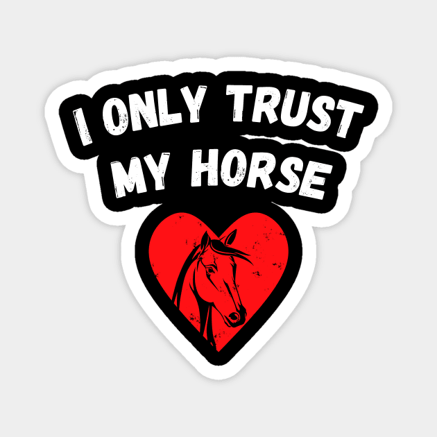 Horse Lover Quote Magnet by GR-ART