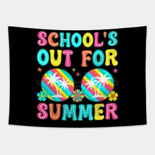 Last Day Of School Graduation Groovy Schools Out For Summer Tapestry
