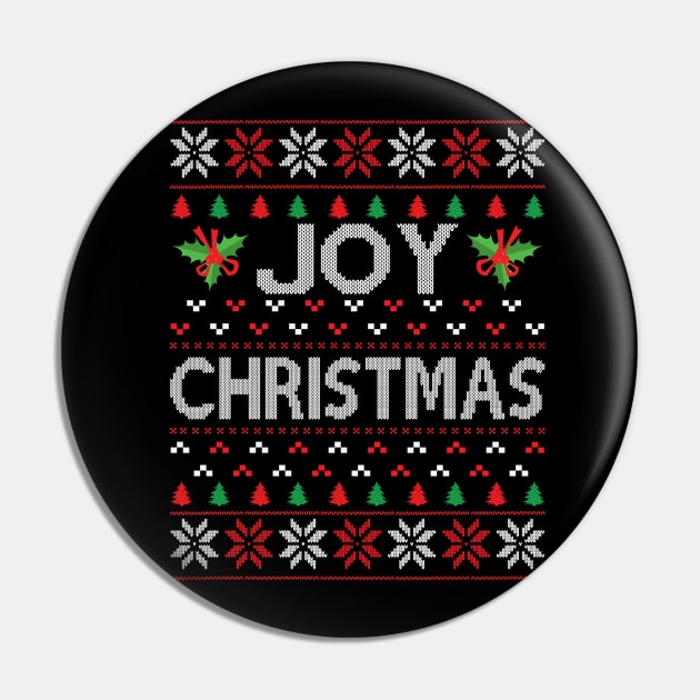 Joy Christmas Pin by MZeeDesigns