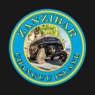Zanzibar Changuu Island Tortoise - Passport Stamps T-Shirt