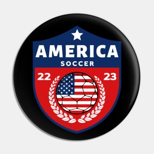 America Soccer Pin