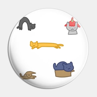 Silly Cats Sticker Pack Pin