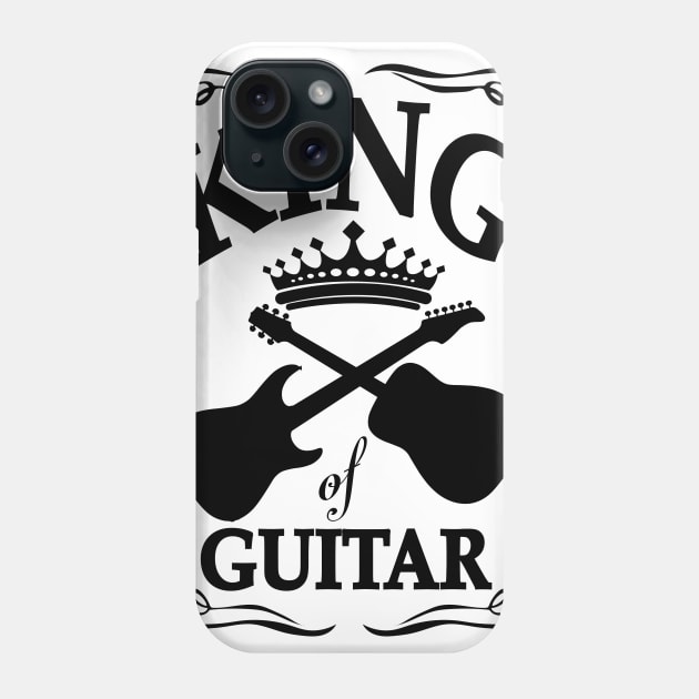 King of guitar Phone Case by sebstgelais